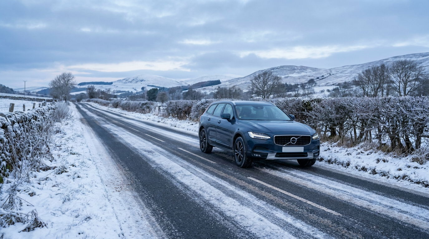 Tip for driving in icy and snowy weather.