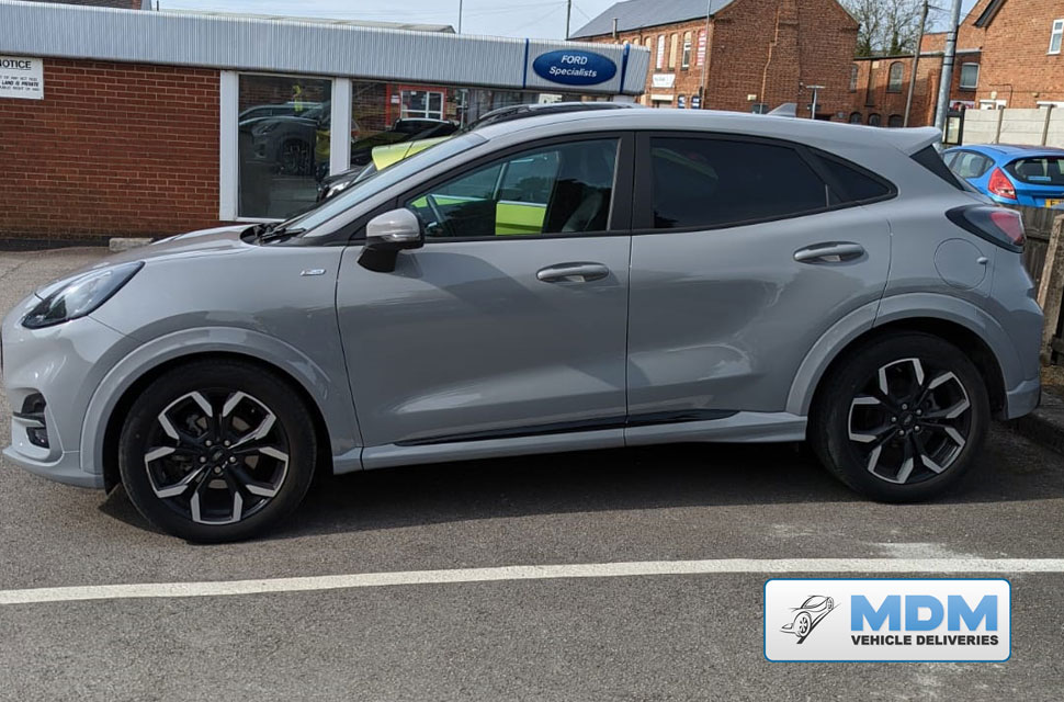 Ford Puma Hybrid delivered by MDM Vehicle Deliveries